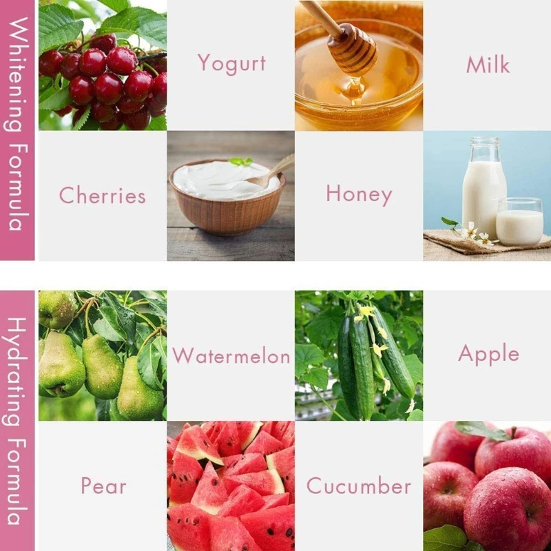 مجموعة واحدة من آلة صنع الوجه لعلاج قناع الوجه DIY من الخضروات والفواكه الطبيعية