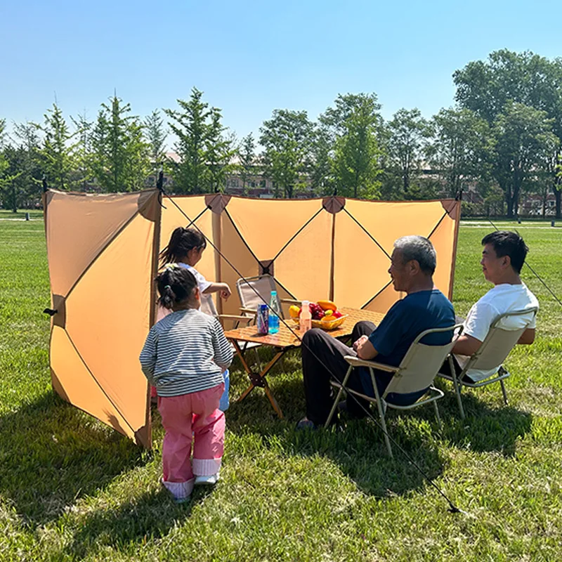Outdoor camping windshield windshield windshield outdoor dinner barbecue fishing screen