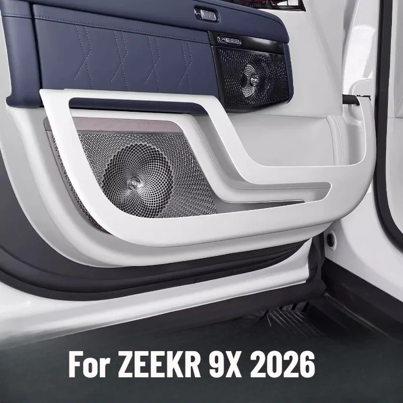 

For ZEEKR 9X Car Door Kick Pad, Scratch-Resistant Wear-Resistant Leather Door Panel Protective Interior Modification Accessory