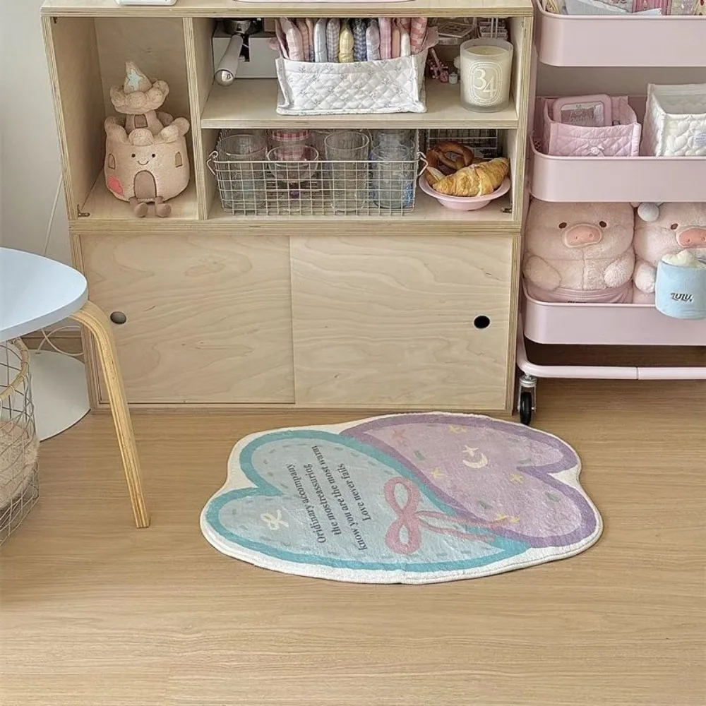 

Korean Sea Salt Cream Carpet Living Room Imitation Cashmere Soft and Comfortable Ins Bedroom