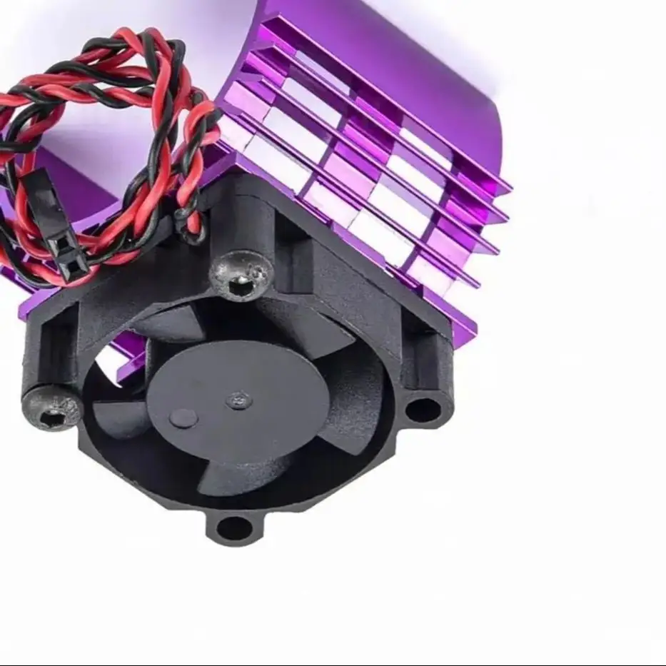 

RC Parts Electric Car brushless Motor Heatsink Cover + Cooling Fan for 1/10 1:10 HSP RC Car 540 550 3650 Size Motor Heat Sink