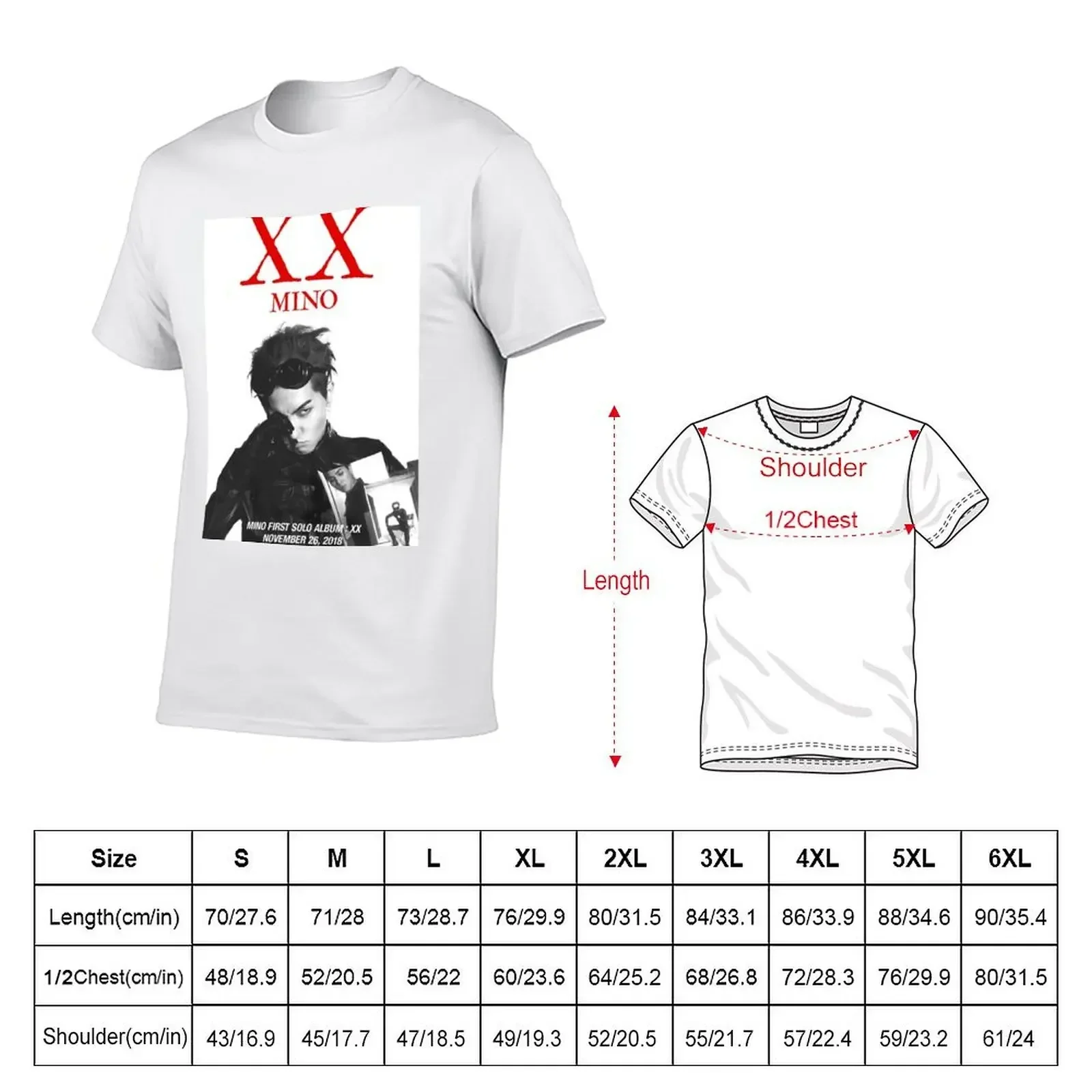 WINNER MINO XX T-Shirt rapper graphic tees blue archive customs design your own custom shirt plain black t shirts men