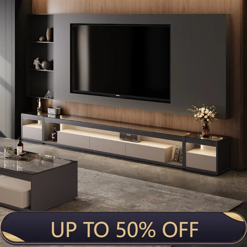 Italian TV Cabinet 2025 New Living Room with Light Design living room modern tv stands entertainment center home furniture
