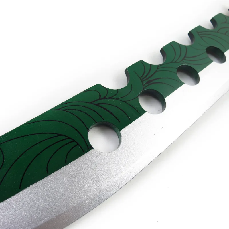 73 cm/28.74in Houten Samurai Zwaard Zeven Hoofdzonden Anime Randapparatuur met Lederen Cover Model Props Cosplay Vakantie Outdoor Speelgoed