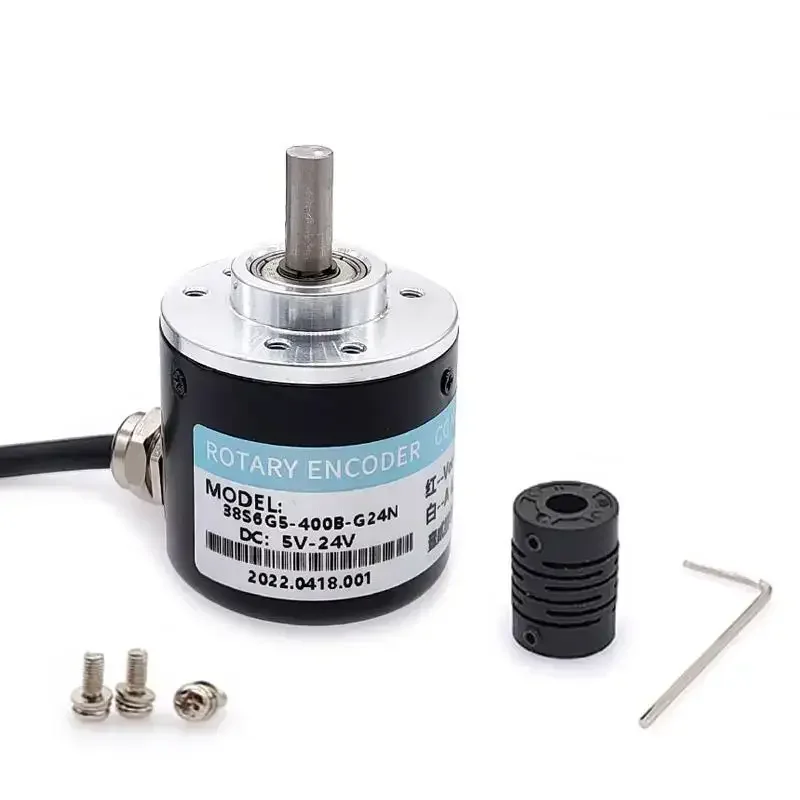 38S6G5-B-G24N Rotary Incremental Encoder connection 50/100/200/360/400/500/600P/R AB 2 Phase 5-24V DC Open collector output NPN