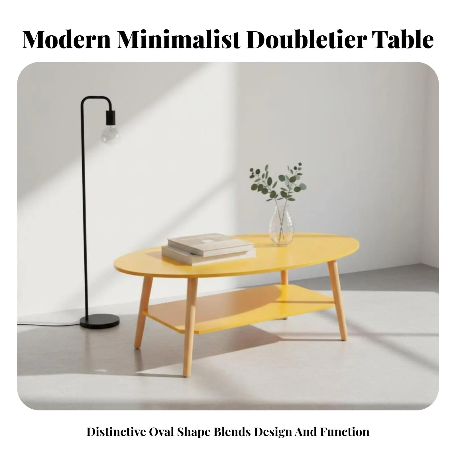 二段式円形テーブル-モダンデザイン-2段ラウンドエンドテーブル-頑丈な構造-簡単組み立て-自宅所有者、リビングルーム向け