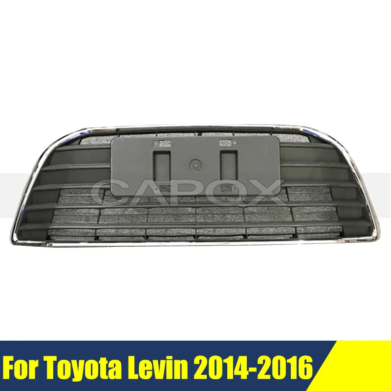 

Front Bumper Grill Mask For Toyota Levin 2014-2016 Radiator Chrome Grille Medium Net Racing Grills Auto Grille