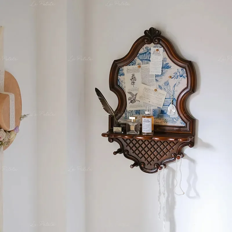 Estante de Almacenamiento Vintage para Montar en la Pared, Organizador Decorativo Colgante para Sala de Estar, Estantes Decorati