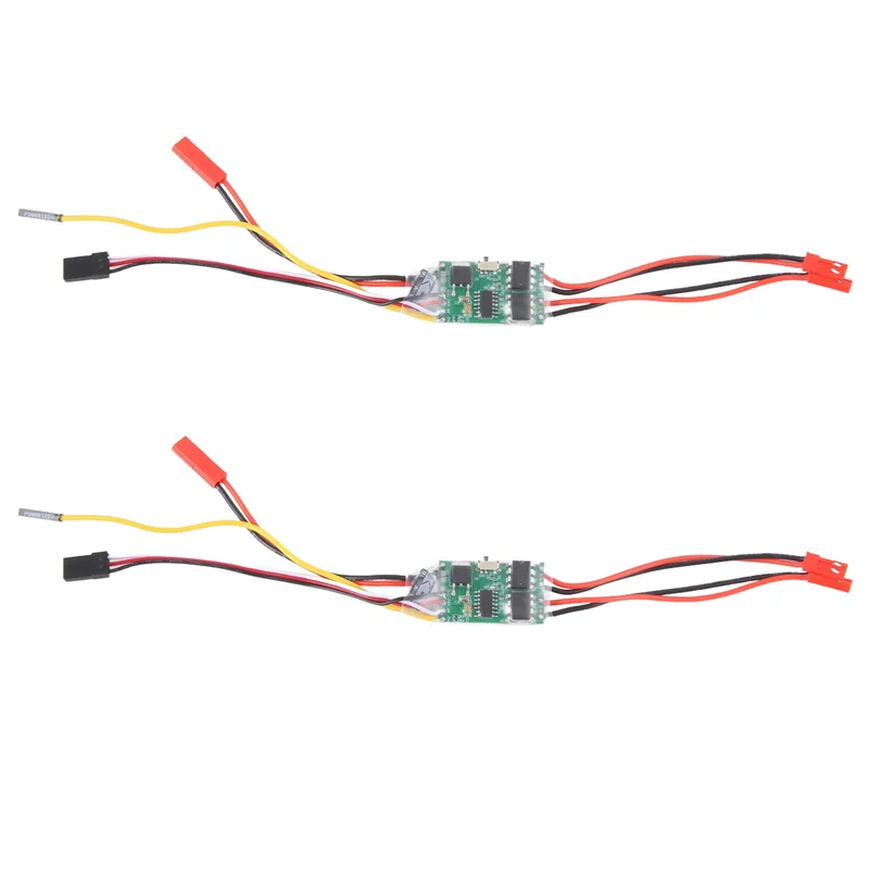 ABWE-Dual Way ثنائي الاتجاه نحى Esc 2S-3S Lipo 5A Esc التحكم في السرعة لنموذج Rc قارب/خزان 130 180 محرك ناعم، 2 قطعة
