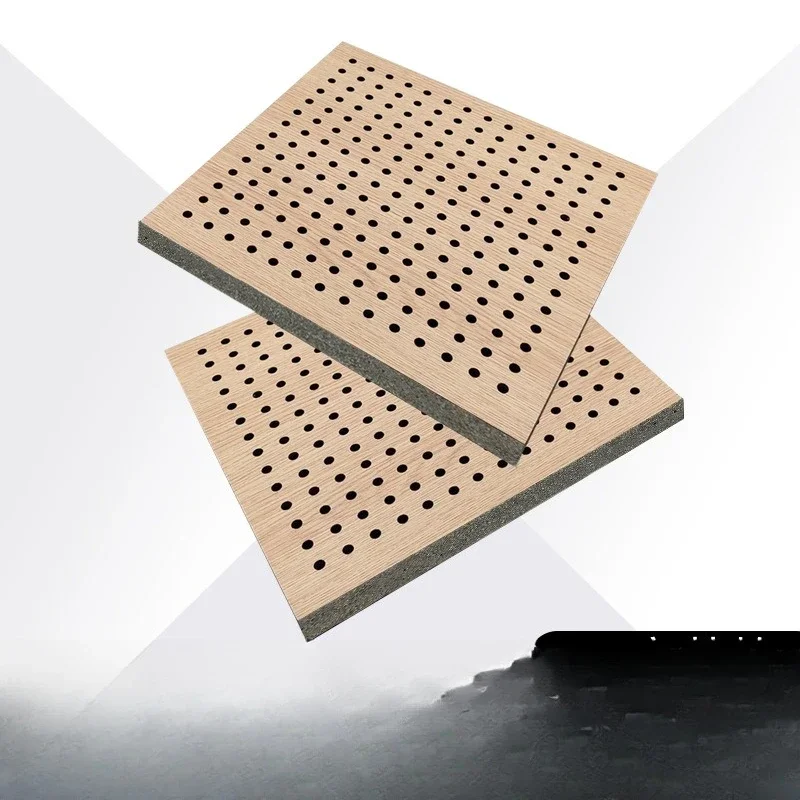 Perforated sound-absorbing board, wooden groove, wooden background wall, ceiling cinema, flame retardant, fireproof, environme