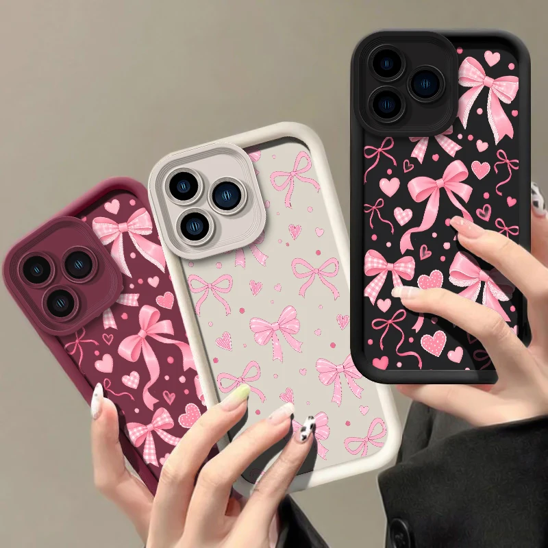 Bow Tie Pattern Case For Moto G35 G34 G32 G15 G14 G30 G06 G05 G04S G37 G17 Power G40 Fusion G9 Play Soft Anti Scratch Cases Capa - view 2