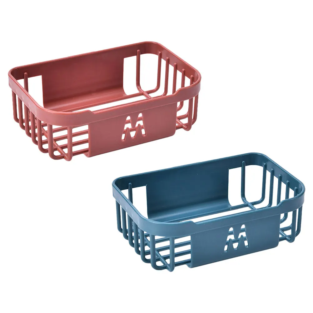 

2Pcs Wall Mounted Tissue Box Rack ABS Bathroom Storage ganizer Roll Paper Holder Napkin Basket Practical Design Easy