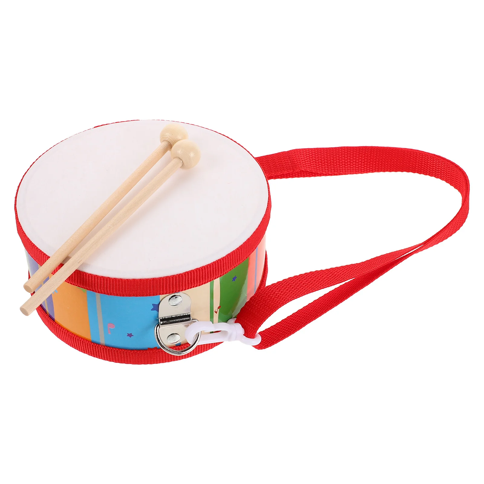 

Kids Double Sided Wooden Snare Drum Set Adjustable Strap Preschool Percussion Musical Instrument Toddler Drum for Early