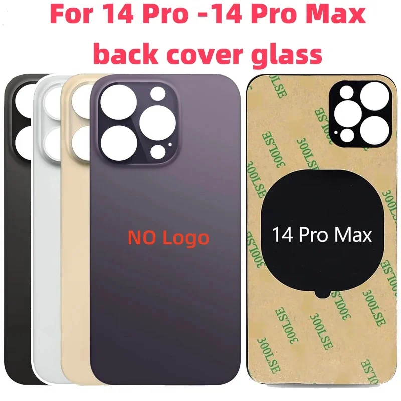 Back Glass For IPhone 14 Pro-14 Pro Max Back Cover Glass Fast Replacement Housing Battery Cover Big Hole Rear Glass with glue