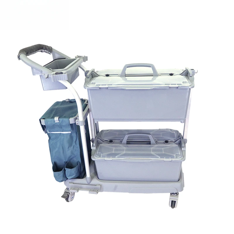 Multifunctional trolley cleaning service Silent wheel cleaning Hospital, hotel, B&B cleaning cart