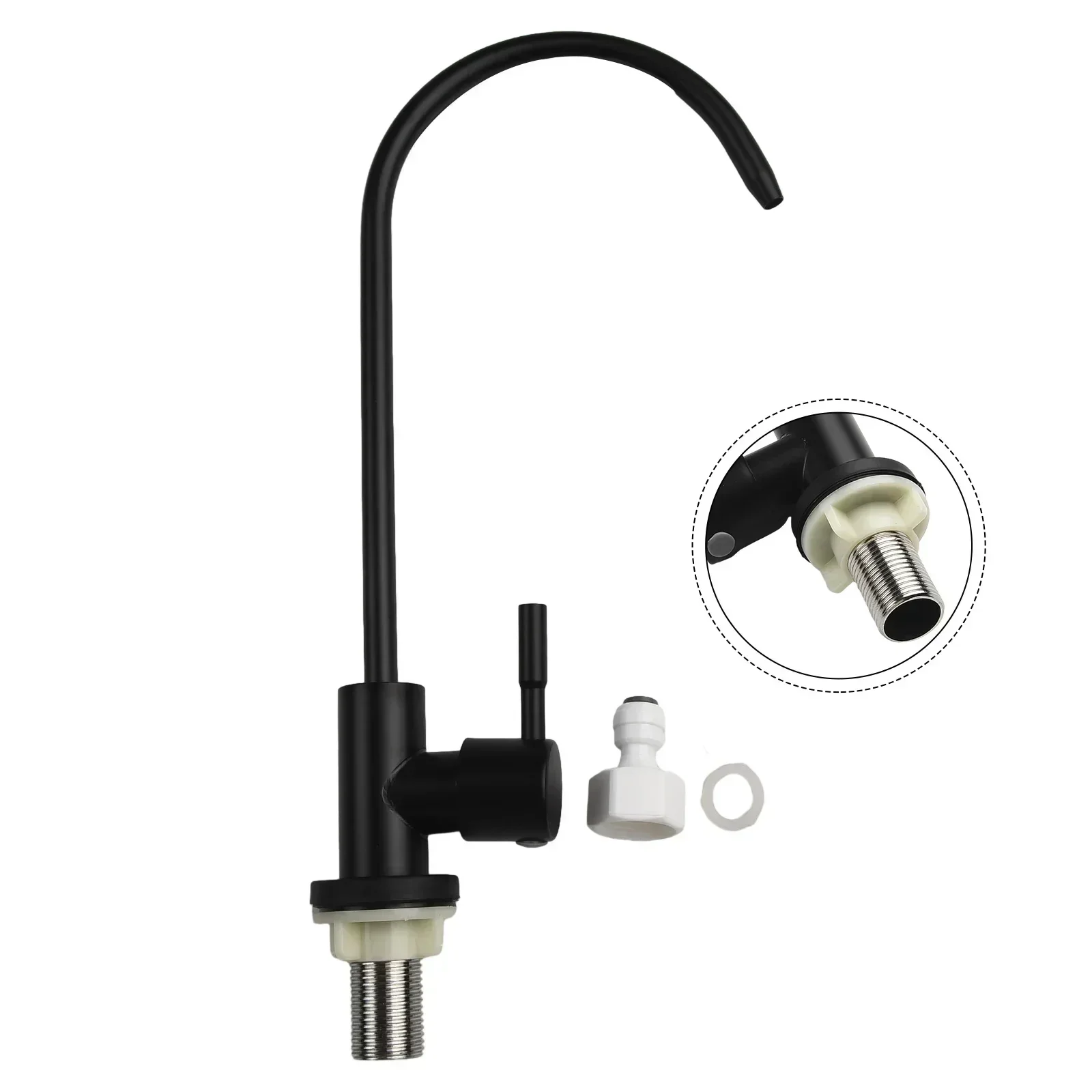 G1/2 Faucet Tap Stainless Steel Kitchen Faucets For Reverse Osmosis Drinking Water Filter ° Rotation Elbow Sink Tap