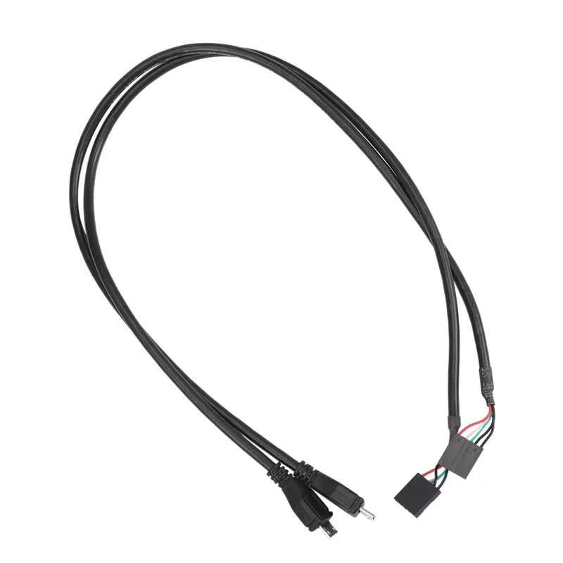 QWE-(12 Pak) 50CM 5 Pin Motherboard Header Wanita Ke Adaptor Jantan Micro-usb Kabel Dupont Extender (5Pin/Micro-usb)