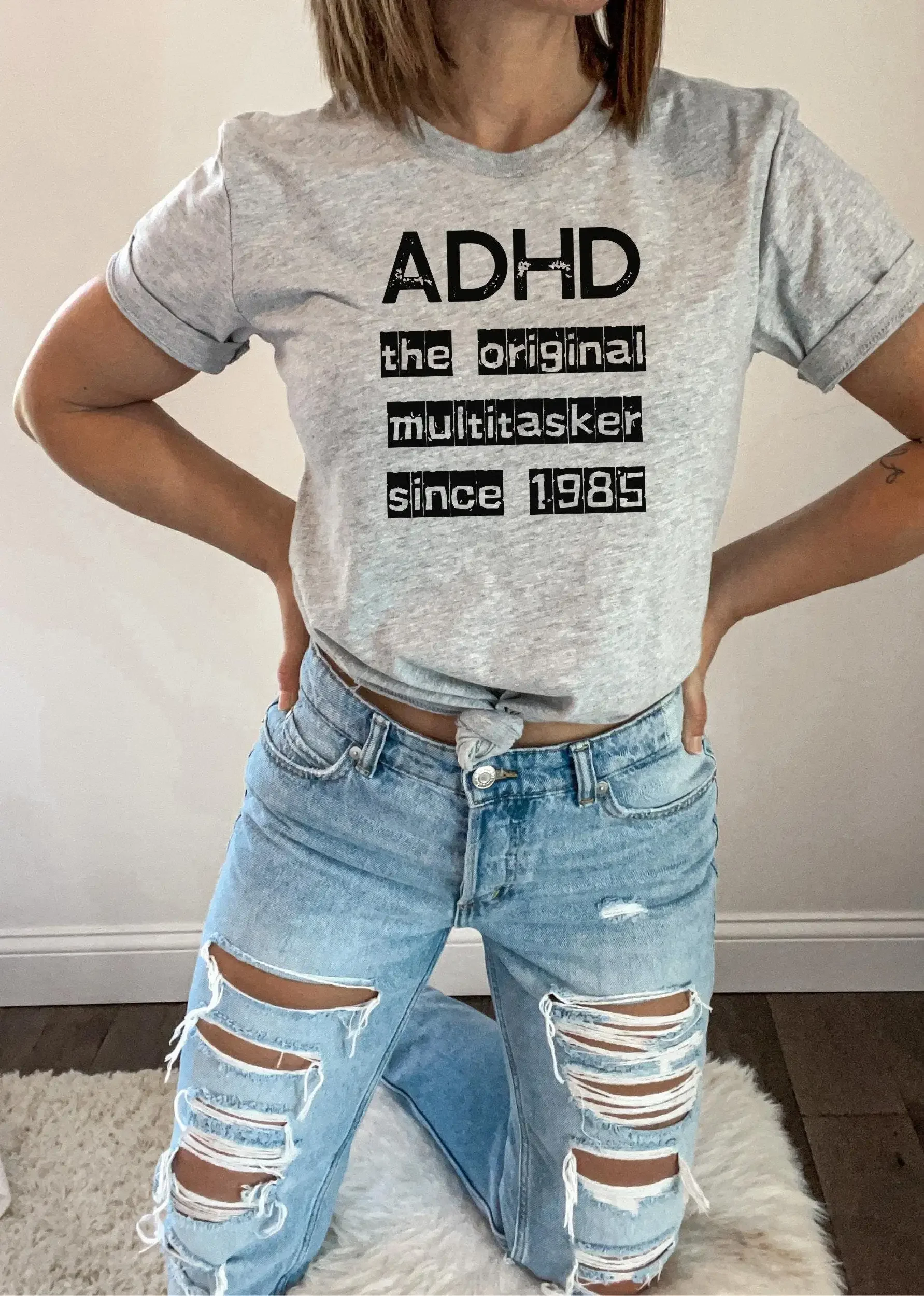 Personalised Adhd Multitask Master T Shirt Original Multitasker Since Insert Year
