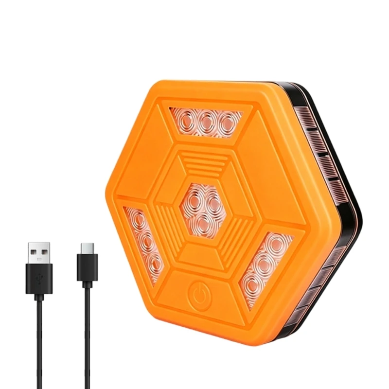 High Power LED Road Emergency Warning Light With 5 Flash Modes And Base For Vehicle Motorcycle Truck Safety D7YA