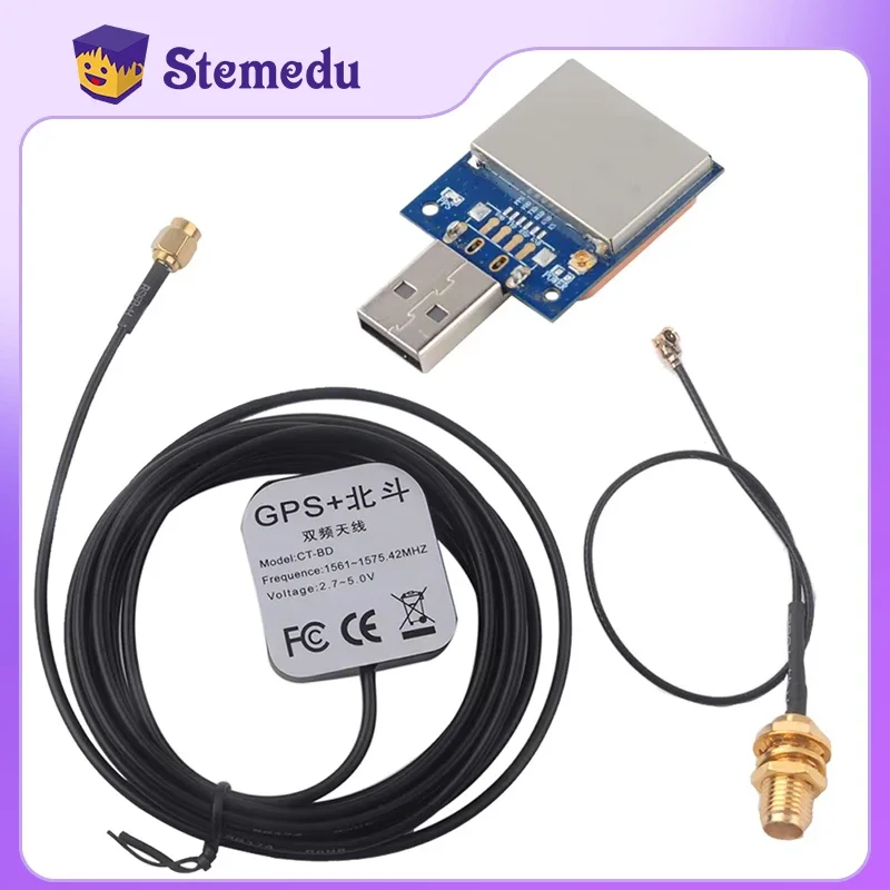 Mini USB GPS Module M8N GPS Antenna IPX to SMA Cable Beidou Glonass Receiver Navigation for Arduino Pixhawk Flight Control DIY