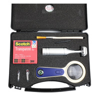 Cross cutter Adhesion Tester Cross-Cut Tester Kit including 1mm/2mm blades Blades, Magnifier, Handle, Brush and Tape