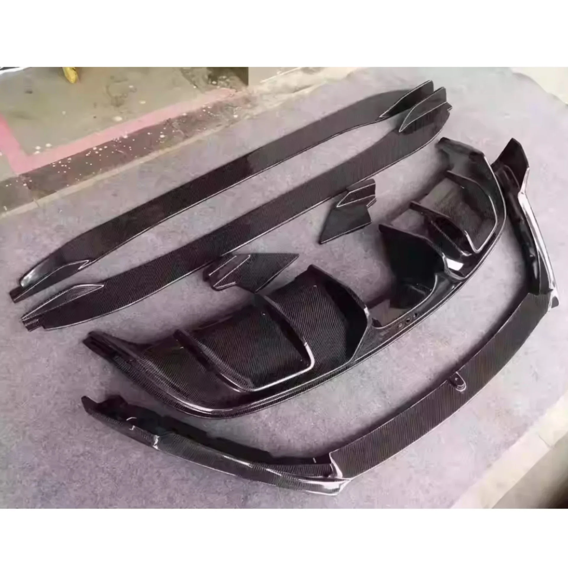 

Body Kit Carbon Fiber Front Rear Lip Side Skirt for Jaguar F-Type 2013-2019 Rear Shovel Car Accessories