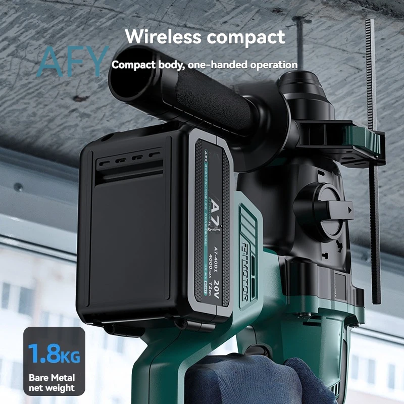 Brushless Impact Drill for Household Use Lightweight Electric Hammer for Concrete Drilling Multifunctional Cordless Impact