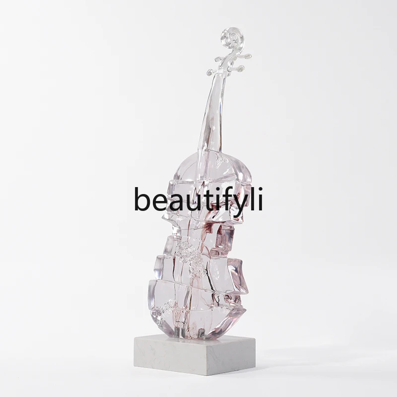 

Simple violin sculpture ornaments, artworks, modern decorations