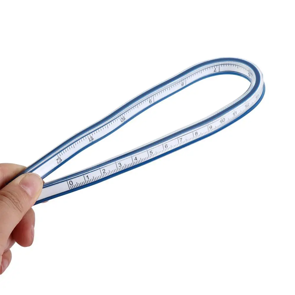 Math School Drawing Tool Measurement Stationery Flexible Curve Ruler Serpentine Ruler Drafting Drawing Ruler Dividing Ruler