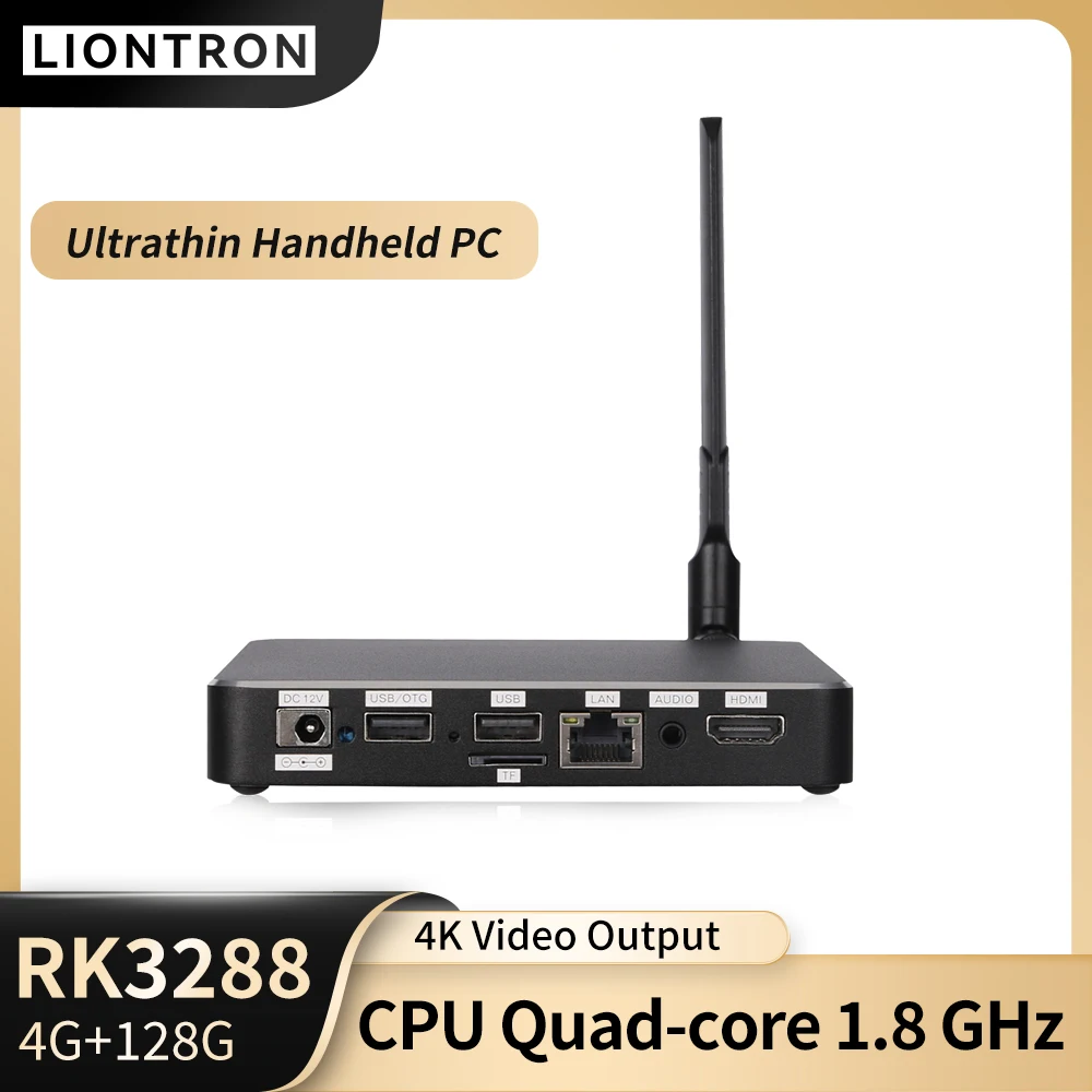 Liontron HEC-3288 Mini Desktop Computer UltraThin Signage Player 4GB RAM 128GB ROM Bluetooth WiFi DDR4 HDMI