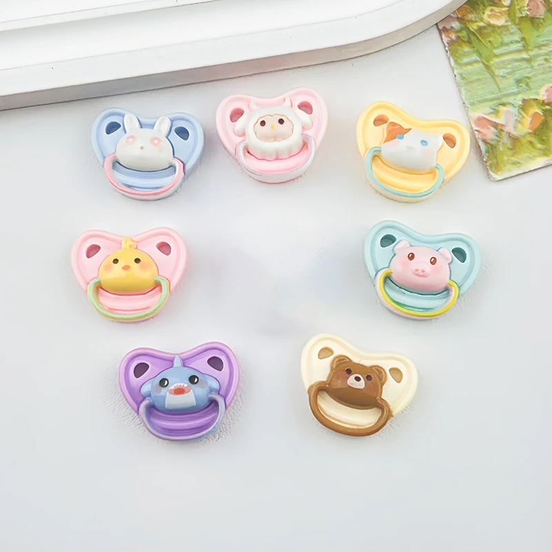 Mini-Puppen-Schnullerspielzeug für Kinder, 10er-Set, bezaubernde Schnullernippel für Babypuppen, Spielhausbedarf