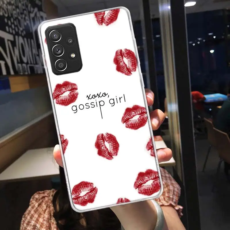 Gossip Girl Phone Case For Galaxy Samsung S22 Plus S21 S24 Ultra Clear S20 S23 FE S10 S10E S9 S8 Cover Pattern Capa Soft TPU Coq