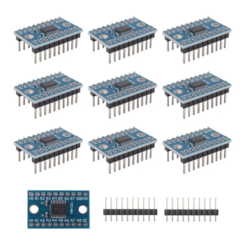 Delicate Texture-3.3V 5V TXS0108E 8 Channel Logic Level Bi-Directional Converter Module TXB0108 Mutual Convert Module
