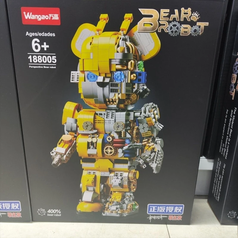 Nuovi blocchi di costruzione dell'orso meccanico giocattoli di assemblaggio modello Mecha set meccanico per ragazzi adulti regali da collezione