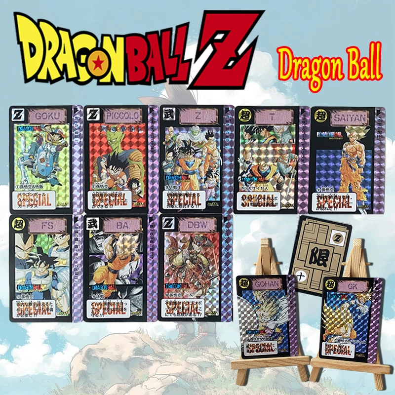 

Dragon Ball Son Goku Torankusu Bejita Yonsei Piccolo Xtreme DIY homemade grid flash card boy collection Birthday Christmas gift