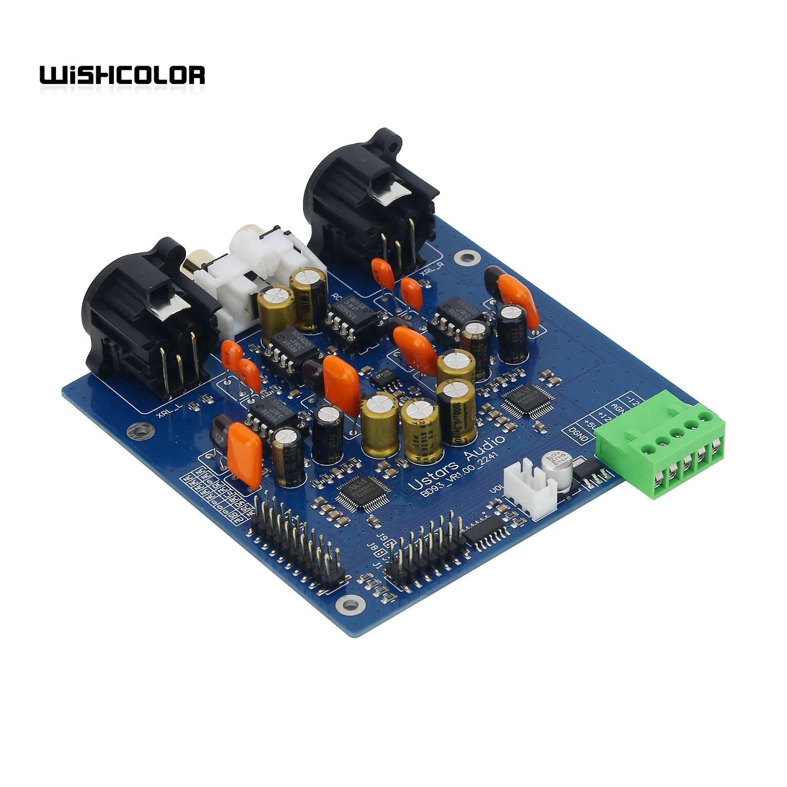 Wishcolor-Kit decodificador de áudio, placa padrão BD93, AK4493 duplo, SEQ DAC, HiFi, 32Bit, PCM384kHz, decodificação dura DSD