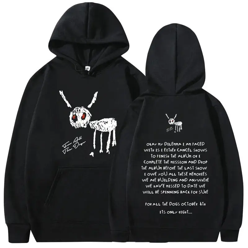 Autumn Rapper Drake For All The Dogs Print Hoodies Men Women New Fashion Sweatshirts Hoodie Pullovers Tracksuits Unisex Clothing