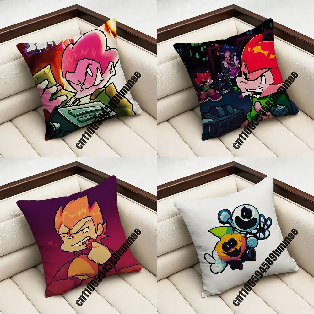 

Наволочка для подушки F-Friday Night Funkin Pico, 30x30 см, 45x45 см, 50x50 см, квадратная, для офиса