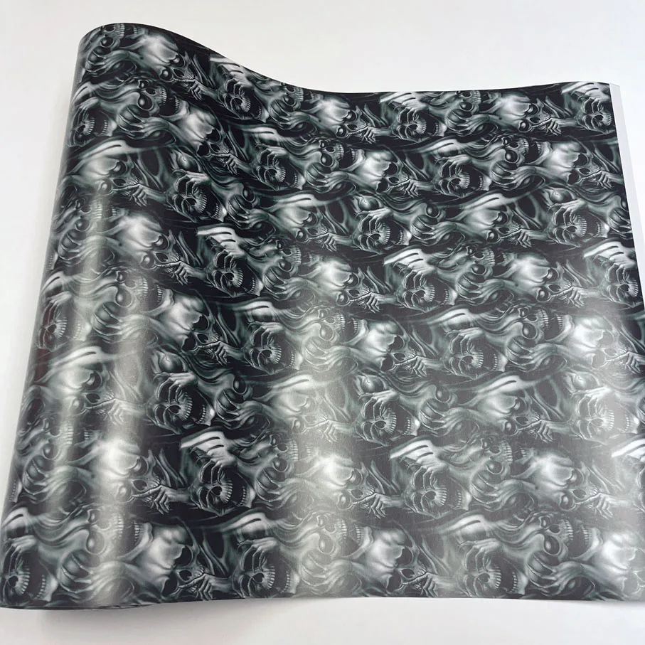 New Arrival Graffiti Skull Sticker Vinyl Wrap Film Roll Self Adhesive Decal Car Computer Skateboard Bicycle Sticker Wrapping