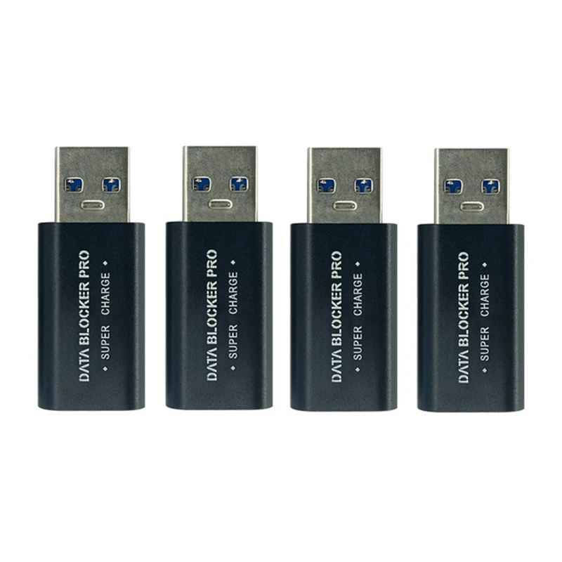 4Pcs USB Data Blocker,USB Data Theft Defender Only For Quick Charge, Protect Against Juice Jacking, Refuse Hacking