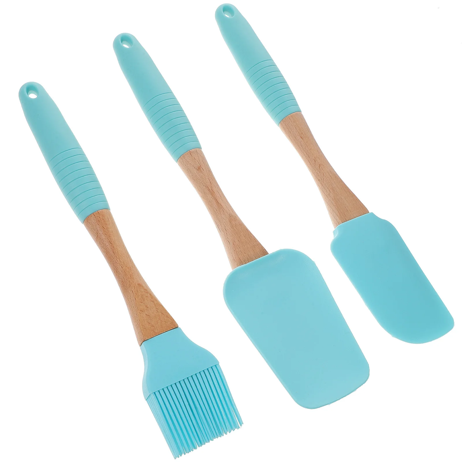 

1Set Silicone Baking Spatula Oil Brush Kit Flexible Heat Resistant Cake Cream Scraper Cooking Kitchen Accessories