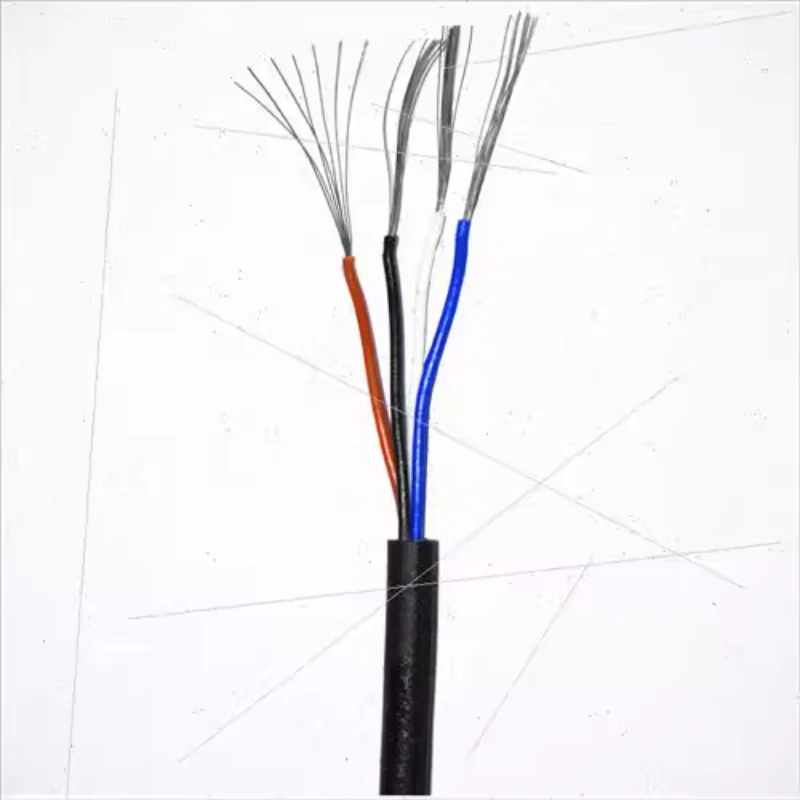 4-core electronic wire 30AWG ultra-fine outer diameter wear-resistant sensor cable low-voltage signal control flexible wire