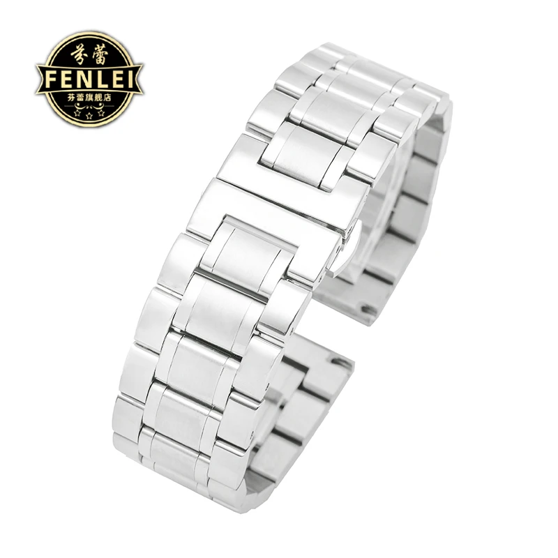 Adaptador para Tissot Rossini Longines Curved End Pulseira de aço inoxidável 14 16 17 18 19mm 20mm 21mm 22mm 23mm 24mm Precisão banda de aço Famoso