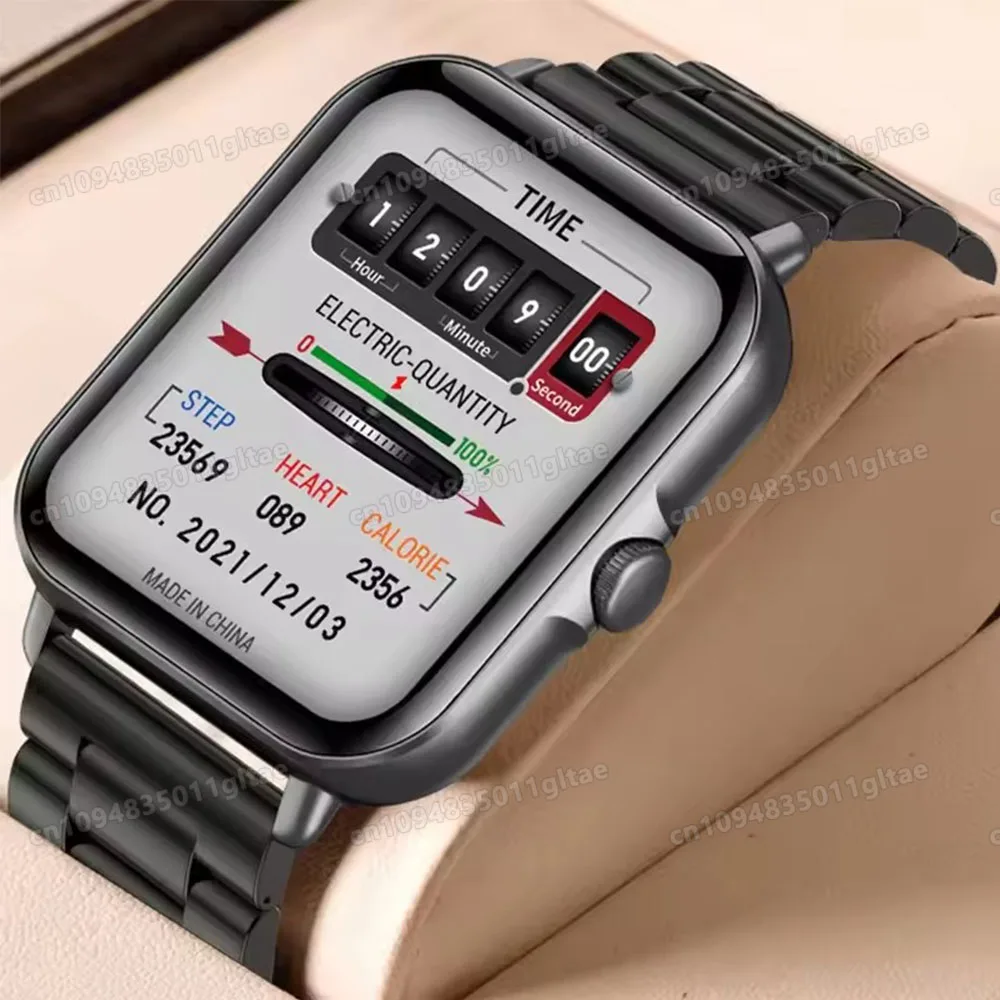New Smart Watch For Android IOS 1.83Inch Color Screen Bluetooth Call Blood Oxygen/Pressure Monitoring Smart Watch Women Men HT30