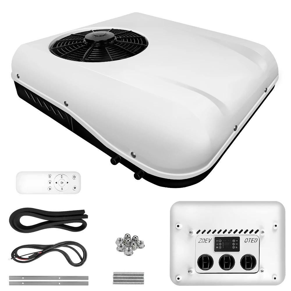 Kit de aire acondicionado de techo Universal 12v/24v camión enfriador de estacionamiento Rv Tractor sistemas de aire acondicionado