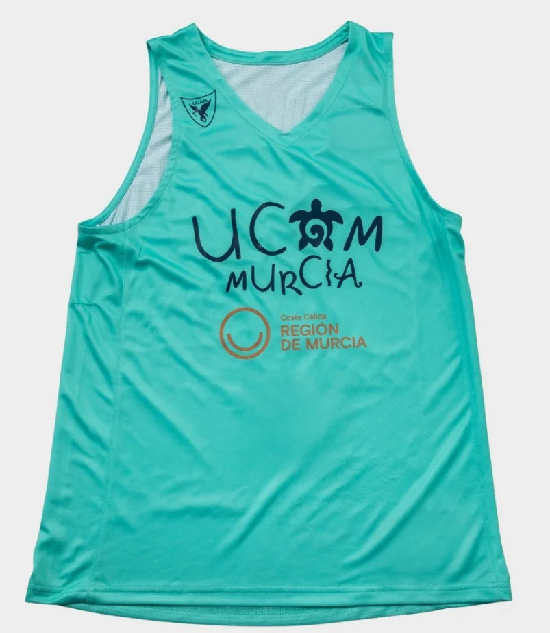 2026 New Hot UCAM Murcia Basketball Suit, Quick Drying Breathable Sleeveless Shirt, Family Parent-child Outfit
