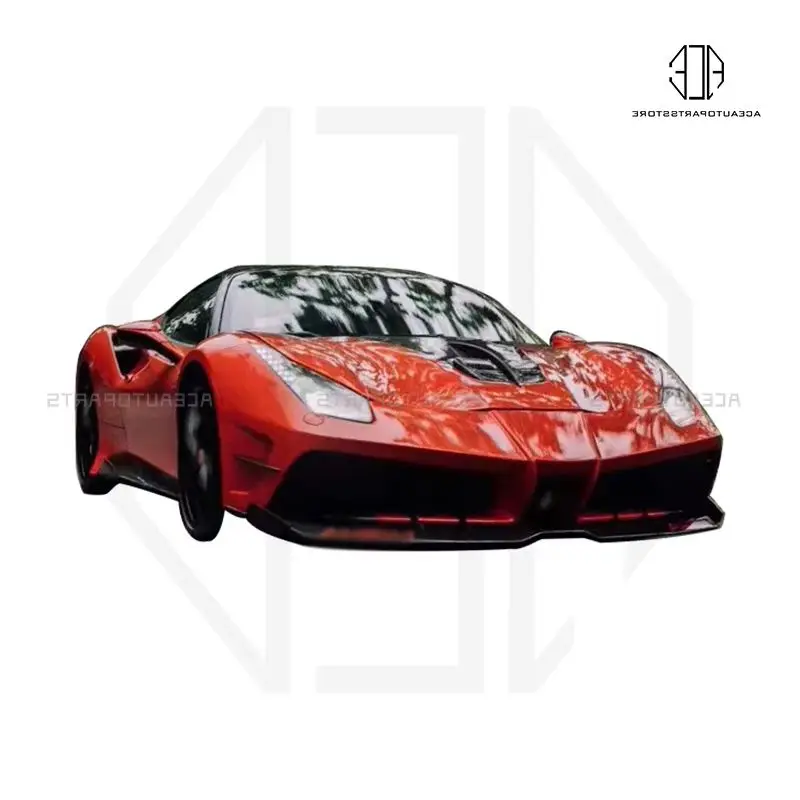 

For Ferrari 488 Body Kits Change Misa 488 GTB Carbon Fiber Car Engine Front Rear Bumpers Spoilers Hood Side Skirts