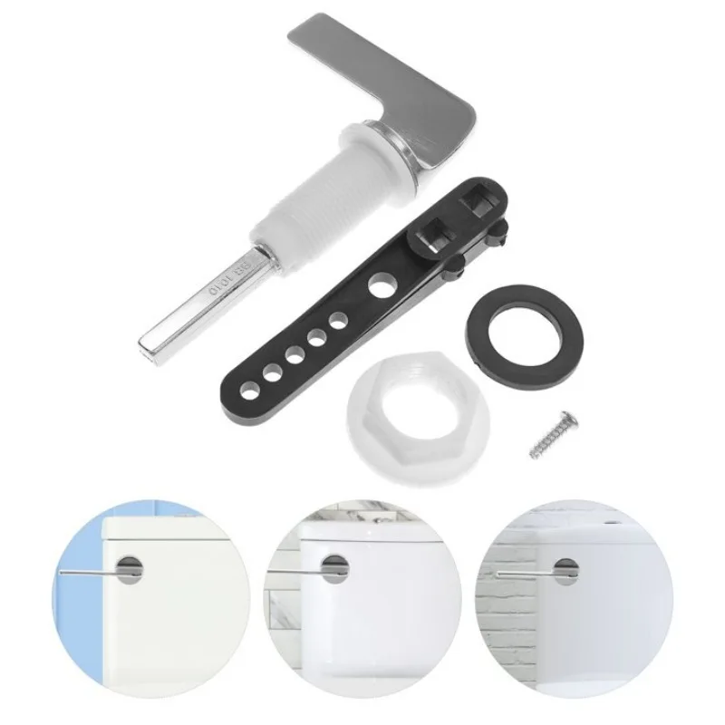 

Replacement Flush Handle Universal Toilet Tank Flush Lever Cistern Durable Plastic Metal Handle Bathroom Tank Accessory