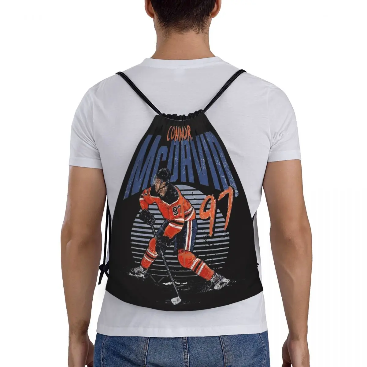 

Рюкзаки для фанатов Connor McDavid 97 для Edmonton Oilers, модные сумки на шнурке, сумка для мелочей, сумки для книг для мужчин, женщин, студентов