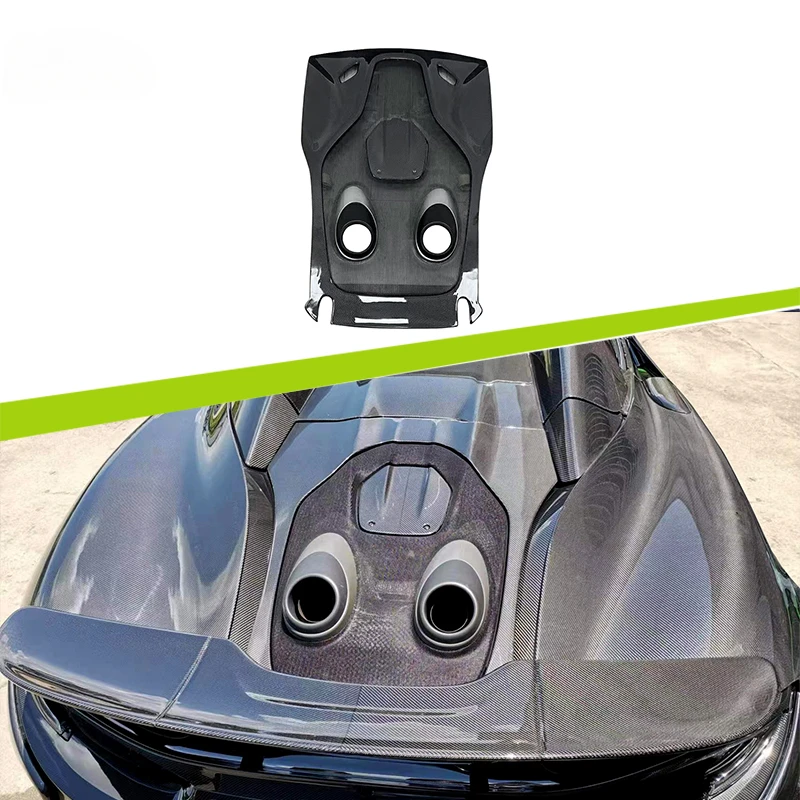 

Для McLaren 600LT Spider/Coupe 2018-2020, задний багажник из сухого углеродного волокна, крышка багажника крыши, крышки двигателя Covercustom